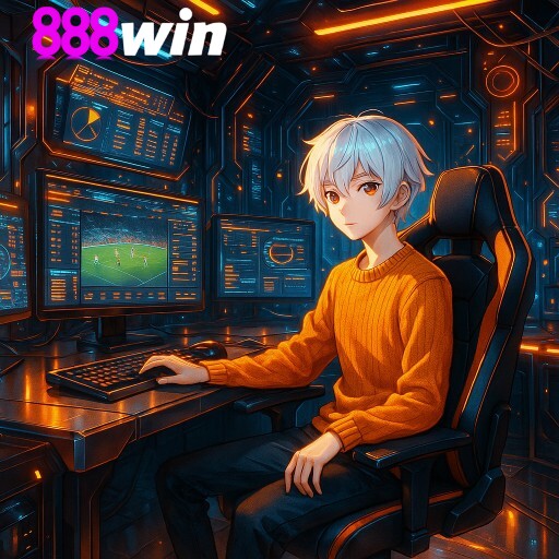 Imagem promocional da 888 WIN apresentando a plataforma e seus recursos